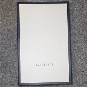 Gucci Large White and Black Purse/Gift Box